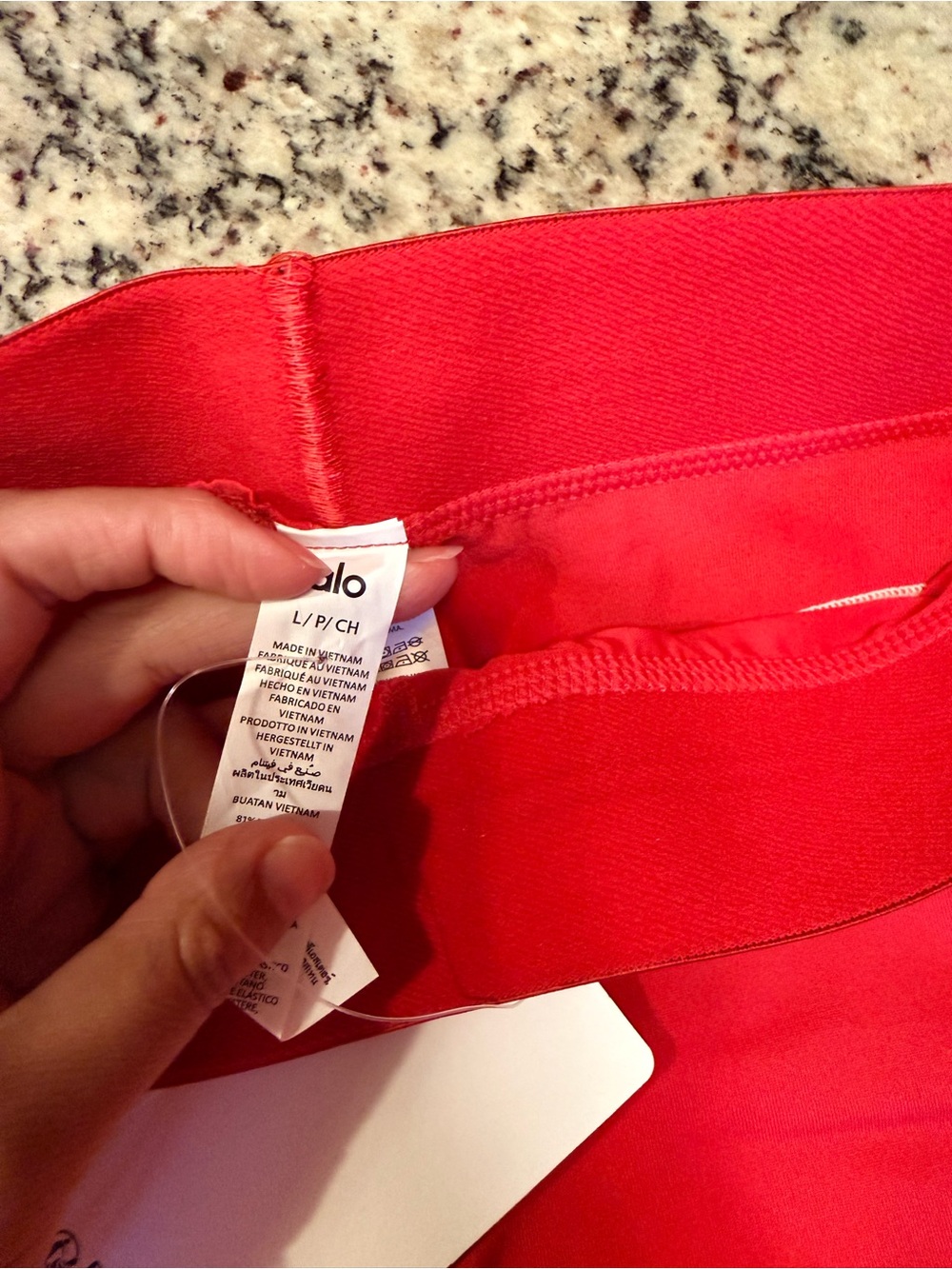 Red Athletic Bra and Bike Shorts Set - Picture 2 of 2